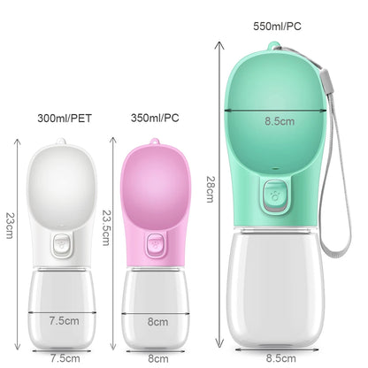 Portable Dog Water Bottle – Leakproof Travel Feeder