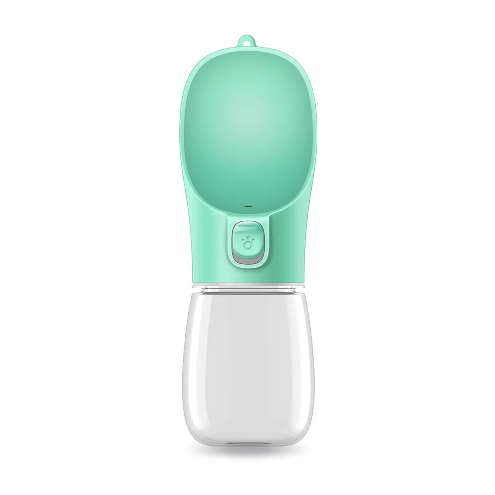 Green Color Portable Dog Water Bottle – Leakproof Travel Feeder