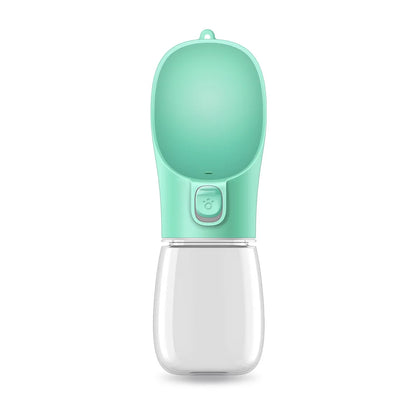 Green Color Portable Dog Water Bottle – Leakproof Travel Feeder