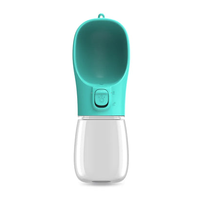 Turquoise Color Portable Dog Water Bottle – Leakproof Travel Feeder