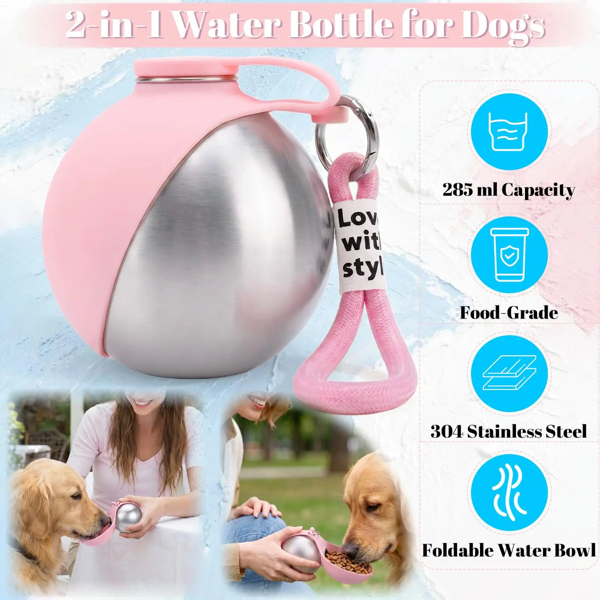 Adventure-Pro Stainless Steel Dog Water Bottle